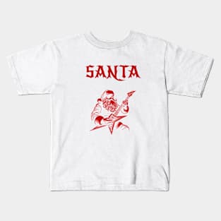 Heavy Metal Santa Kids T-Shirt